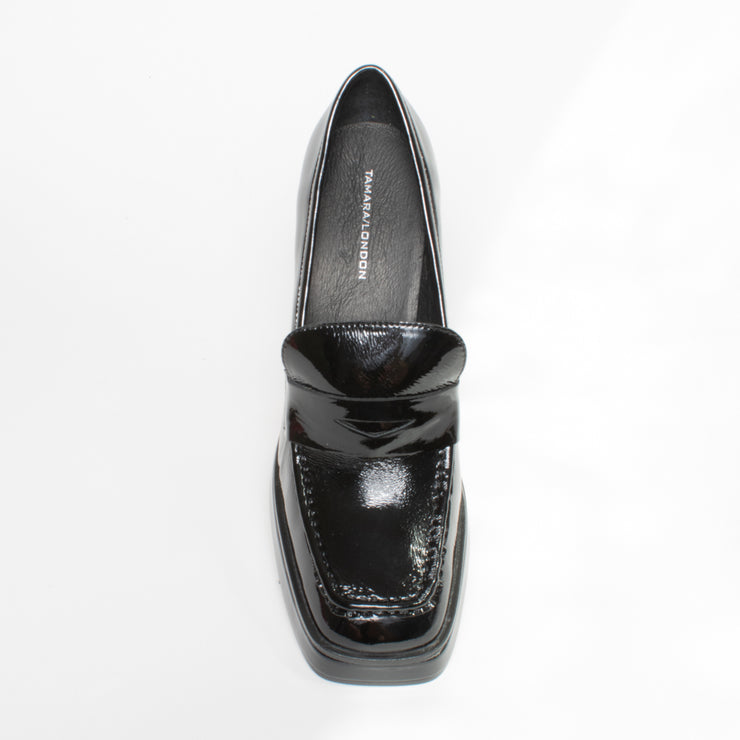 Tamara London Burdy Black Patent Shoe top. Size 42 womens shoes