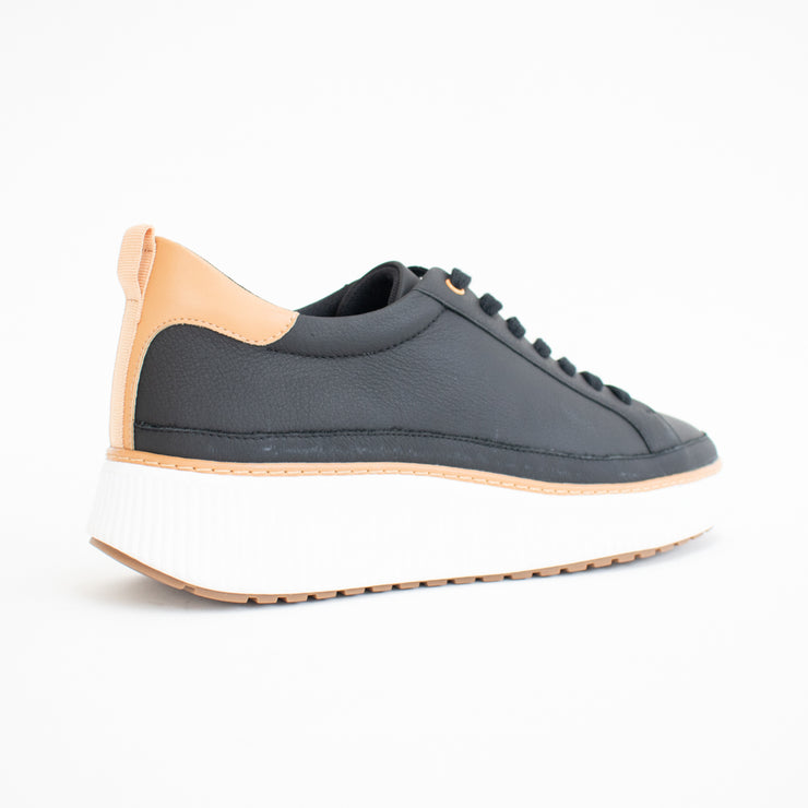 Hush Puppies Burst Black Sneaker back. Size 12 womens shoes