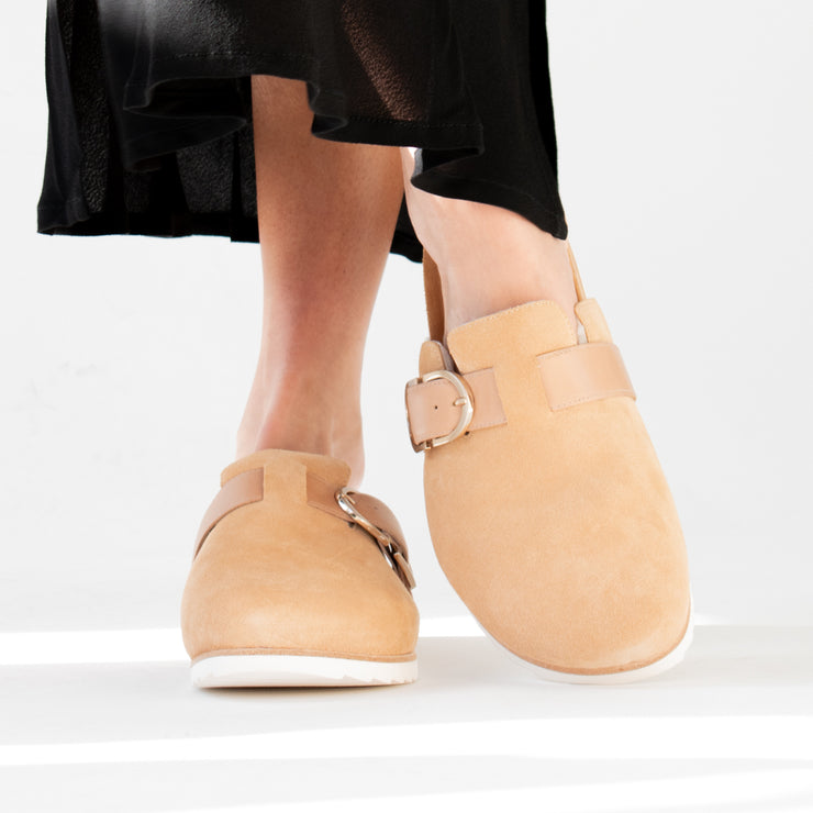 Frankie4 Margot Camel Model Shot front. Size 12 womens shoes