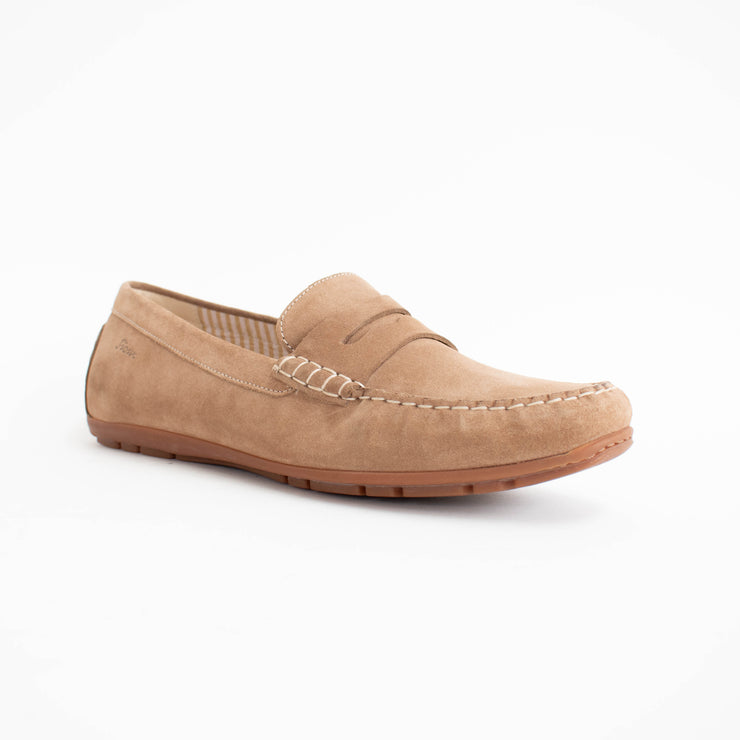Sioux Carmona 700 Biscotto Moccasins front. Size 11 womens shoes