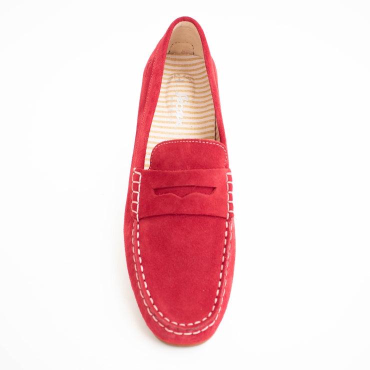 Carmona 700 Rosso Red Moccasins top. Size 12 womens shoes