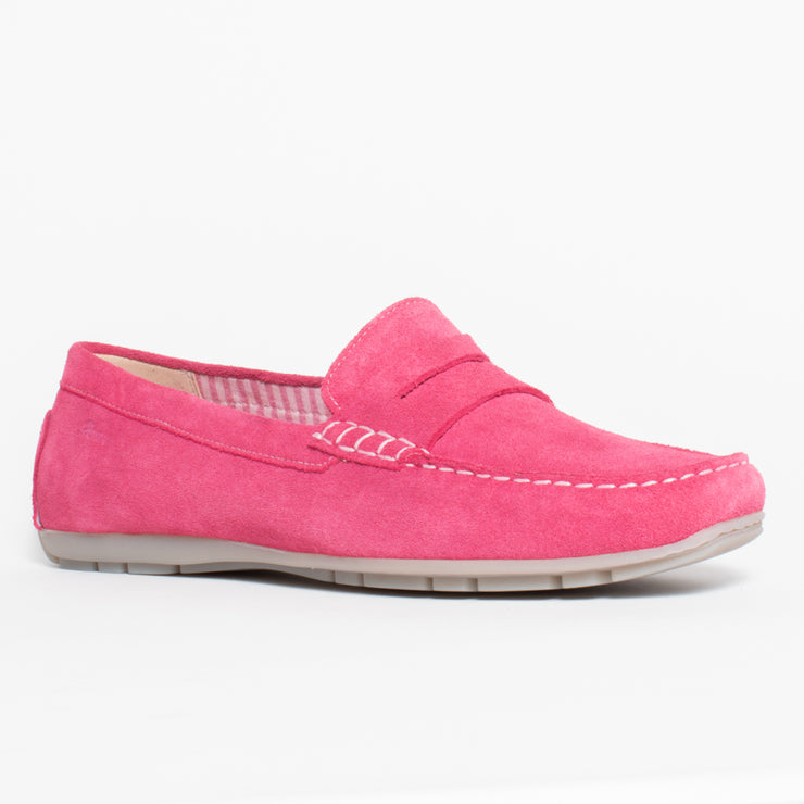 Sioux Carmona 700 Fuchsia Moccasin front. Size 11 womens shoes
