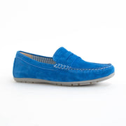 Sioux Carmona 700 Savoy Blue Moccasins front. Size 11 womens shoes