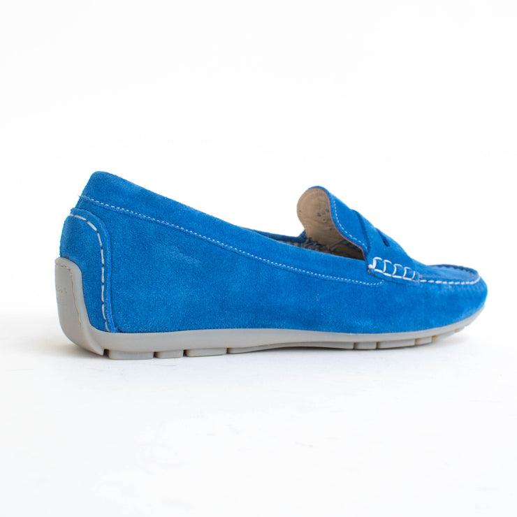 Sioux Carmona 700 Savoy Blue Moccasins back. Size 11.5 womens shoes