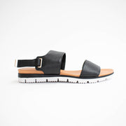 Isabella Chloe Black Sandals side. Size 42 womens shoes