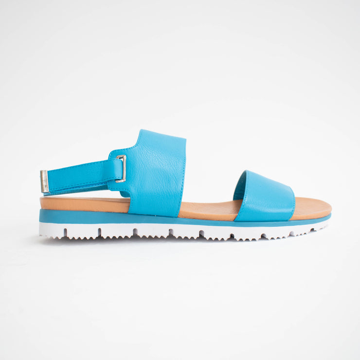 Isabella Chloe Blue Sandals side. Size 42 womens shoes