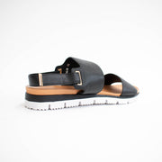 Isabella Chloe Black Sandals back. Size 44 womens shoes