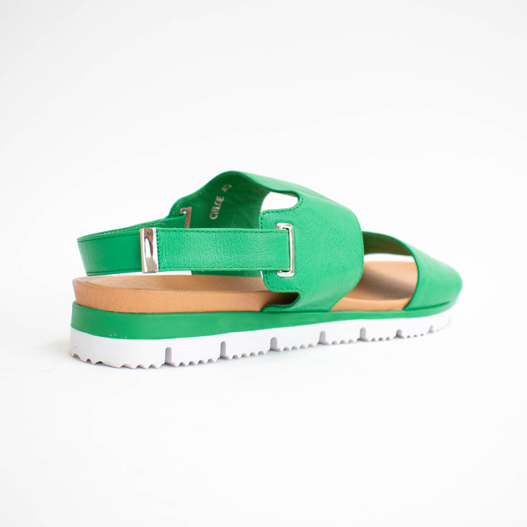 Isabella Chole Emerald Green Sandals back. Size 44 womens shoes