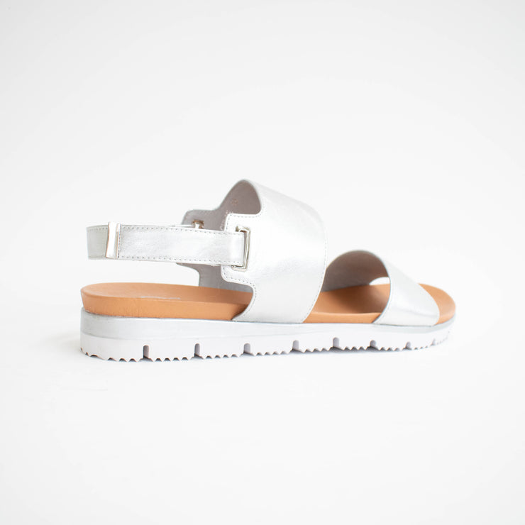 Isabella Chloe Silver Sandals back. Size 44 womens shoes