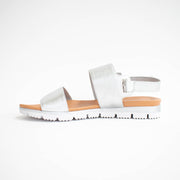 Isabella Chloe Silver Sandals inside. Size 45 womens shoes