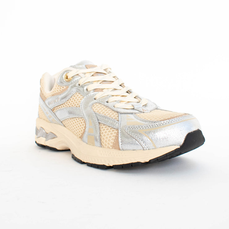 ASFVLT City Run Silver Tan Sneakers front. Size 43 womens shoes