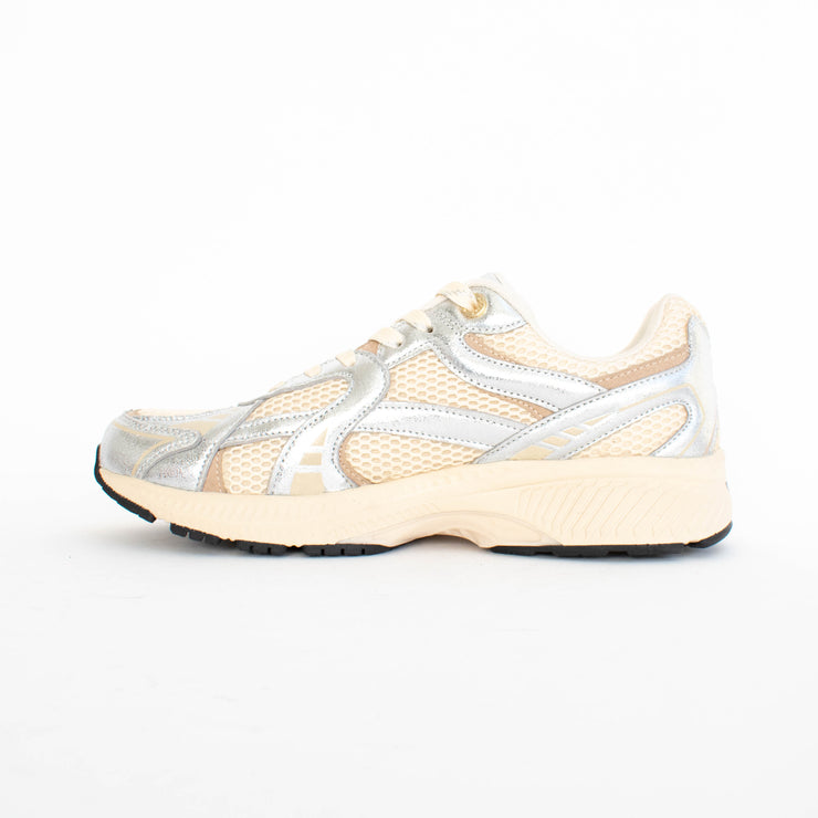 ASFVLT City Run Silver Tan Sneakers inside. Size 45 womens shoes