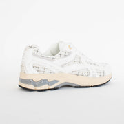 ASFVLT City Run White Tweed Sneakers back. Size 44 womens shoes