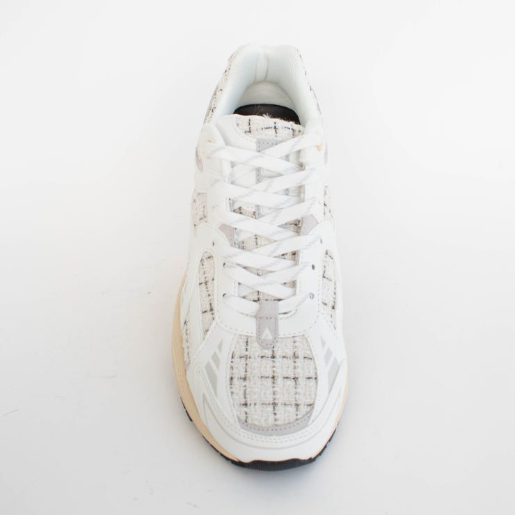 ASFVLT City Run White Tweed Sneakers top. Size 42 womens shoes