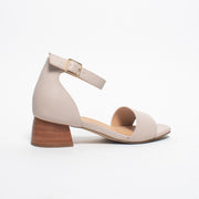 Ziera Clairest Nude Sandal back. Size 44 womens shoes