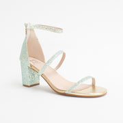 KatieNMe Clifton Sparkle Jewel Sandals front. Size 43 womens shoes