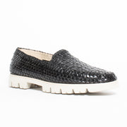 Sioux Cortizia 732 Black Moccasin front. Size 11 womens shoes