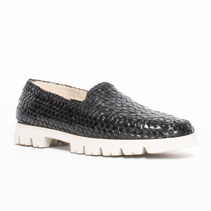 Sioux Cortizia 732 Black Moccasin front. Size 11 womens shoes