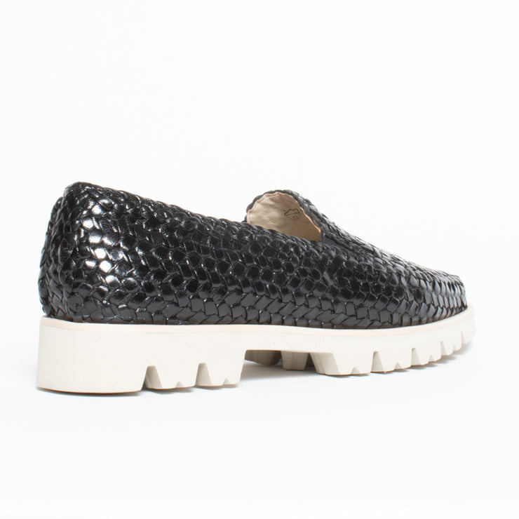 Sioux Cortizia 732 Black Moccasin back. Size 11.5 womens shoes