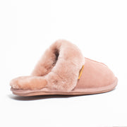 Hush Puppies Winter Blush Suede Slippers back. Size 12 womens shoes