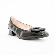 Bresley Dame Black Patent Shoes front. Size 43 womens shoes