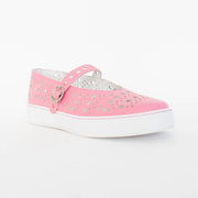 Minx Darcy Dark Coral Pink Shoes front. Size 43 womens shoes