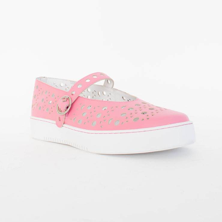 Minx Darcy Dark Coral Pink Shoes front. Size 43 womens shoes