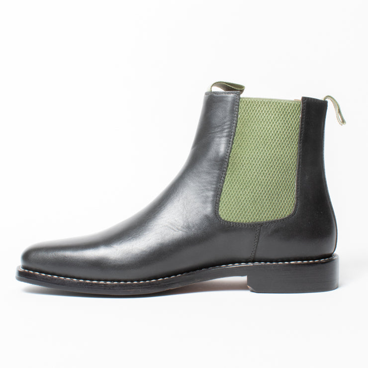 Bresley Darwin Black Green Ankle Boot inside. Size 45 womens shoes