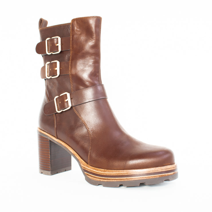Bresley Devious Brown Vintage Ankle Boots front. Size 43 womens shoes