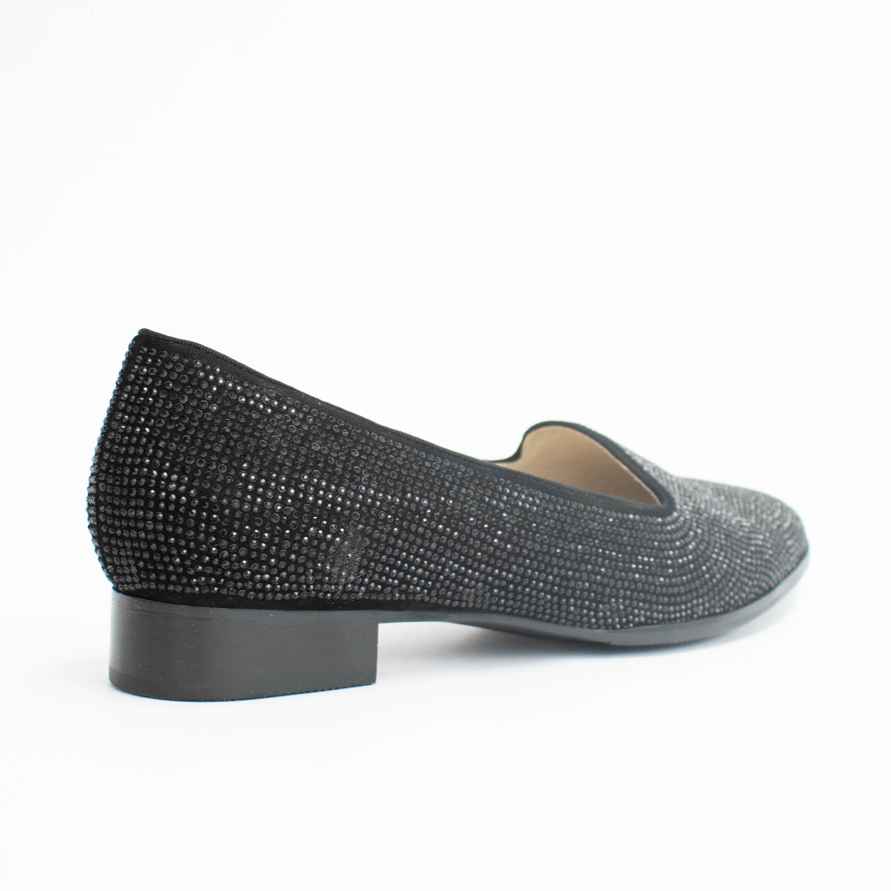Chrissie Dimple Black Suede Crystal | Women Big EU Size 42 43 44 45 46 ...