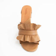 Hinako Dixie Tan Sandals top. Size 43 womens shoes