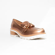 Bresley Dobbie Copper Loafer front. Size 43 womens shoes