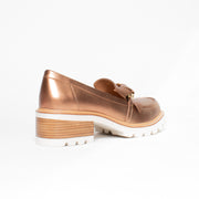 Bresley Dobbie Copper Loafer back. Size 44 womens shoes
