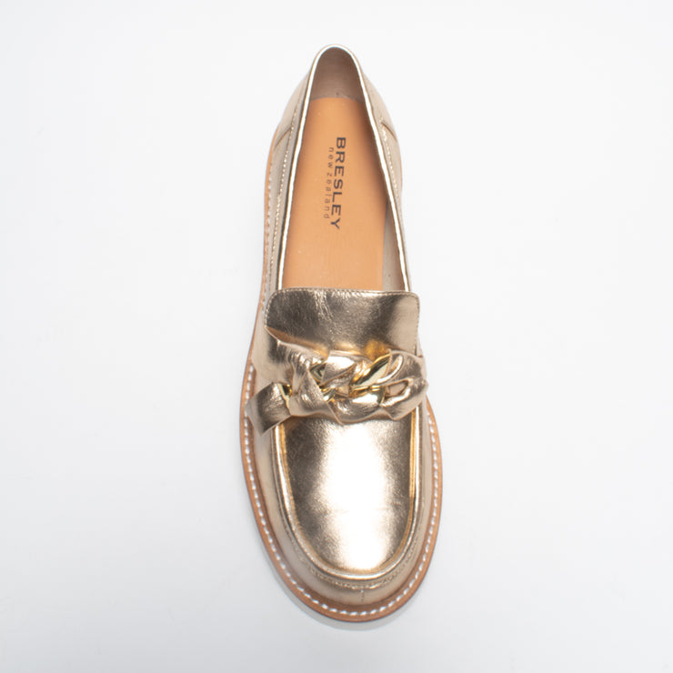 Bresley Dobbie Soft Gold Loafer top. Size 46 womens shoes
