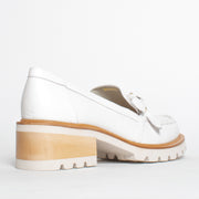 Bresley Dobbie White Shoe back. Size 44 womens shoes