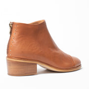 Bresley Drake Tan Ankle Boot back. Size 44 womens shoes