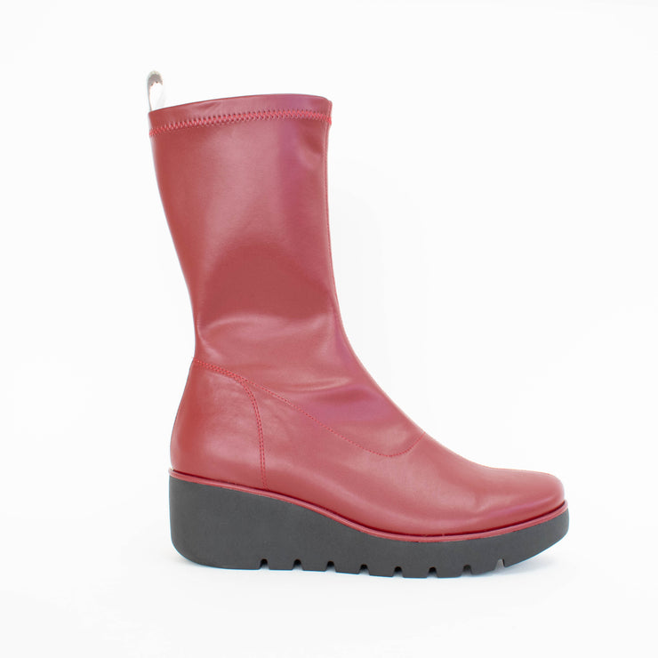 Bresley Petunia Cherry Cream Boot side. Size 42 womens shoes