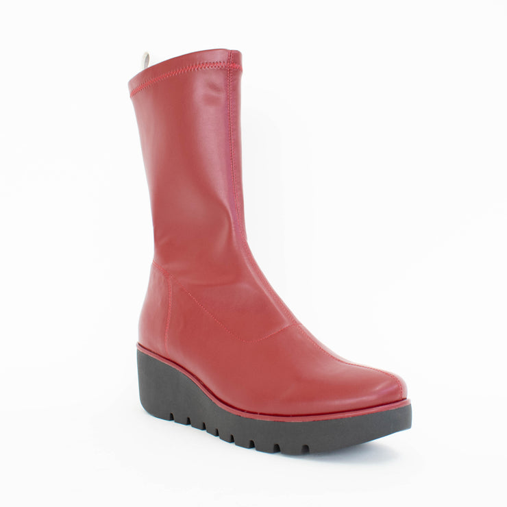 Bresley Petunia Cherry Cream Boot front. Size 43 womens shoes