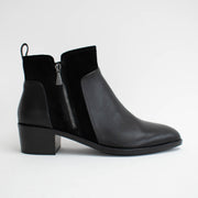 Hush Puppies Aires Black Ankle Boot side. Size 10 womens shoes