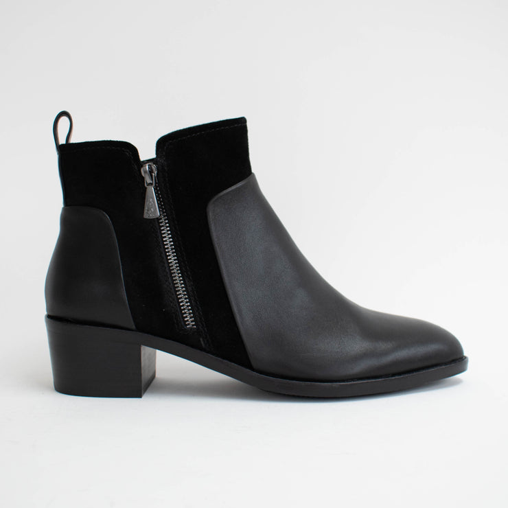 Hush Puppies Aires Black Ankle Boot side. Size 10 womens shoes
