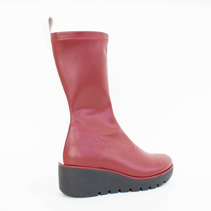 Bresley Petunia Cherry Cream Boot back. Size 44 womens shoes