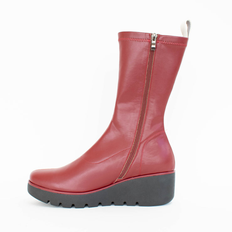 Bresley Petunia Cherry Cream Boot inside. Size 45 womens shoes