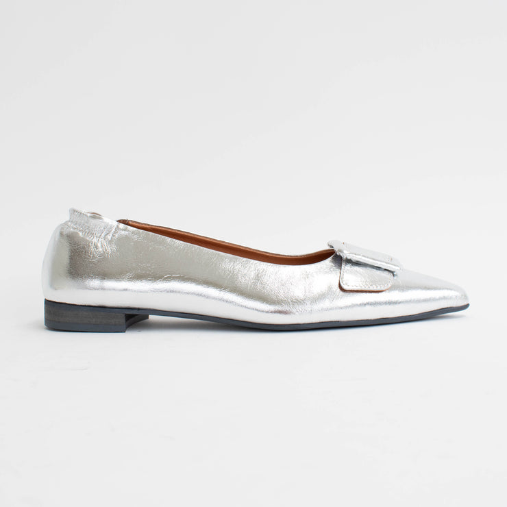 Babouche Lifestyle Jitse Silver Shoes side. Size 42 womens shoes