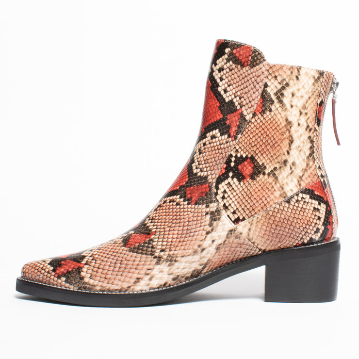 Dulcie Mulberry Python Print Ankle Boot inside. Size 45 womens shoes