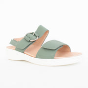 Klouds Elegance Edith Sage Sandals front. Size 43 womens shoes