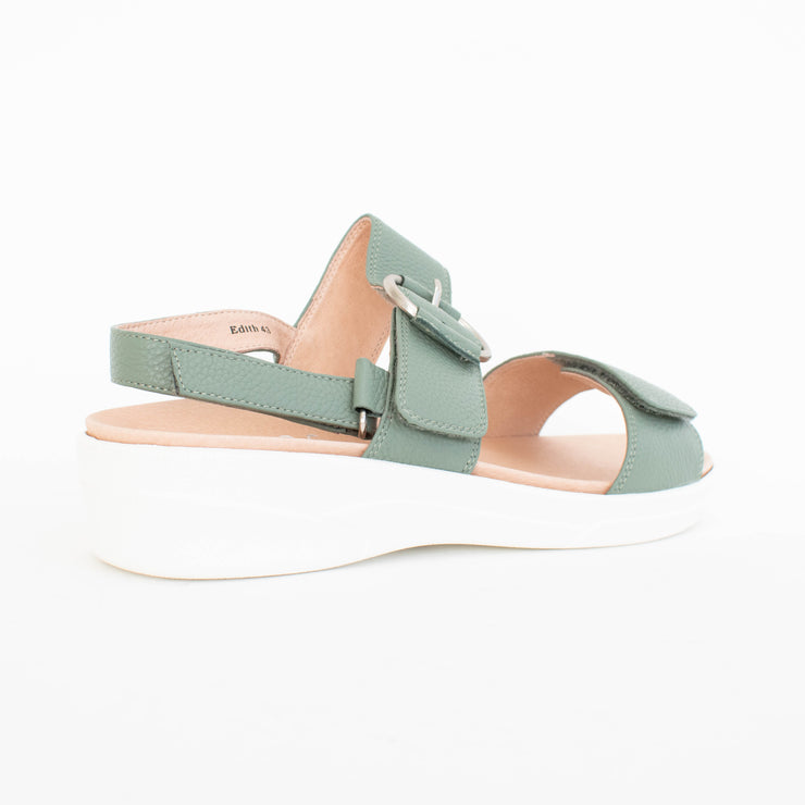 Klouds Elegance Edith Sage Sandals back. Size 44 womens shoes