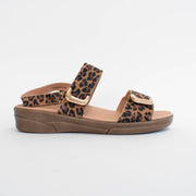 Klouds Elegance Leopard Print Sandals side. Size 42 womens shoes