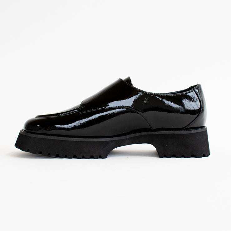 Ella Black Crinkle Patent Shoes inside. Size 46 womens shoes