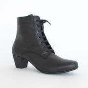 Cabello Elvie Black Ankle Boot front. Size 43 womens shoes