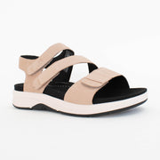 Josef Seibel Estelle 03 Blush Sandals front. Size 43 womens shoes